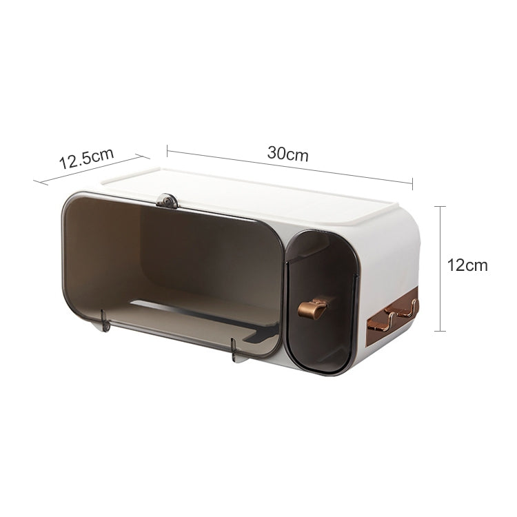 YZ-655 Washbound Tissue Storage Box Bathroom Punch-Free Wall-Mounted Shelf