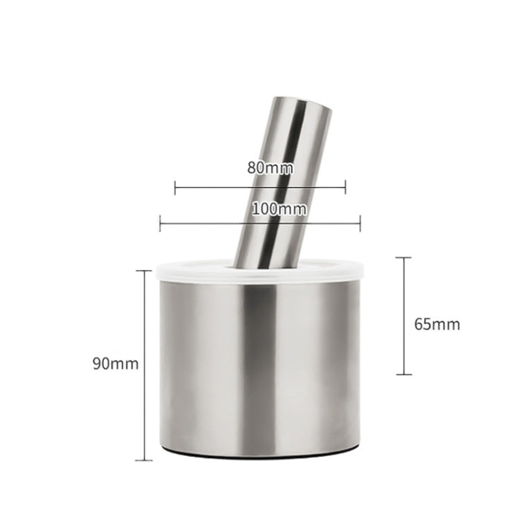 Kitchen 304 Stainless Steel Garlic Masher Spice Bean Nut Grinder, Specification: Straight Shape