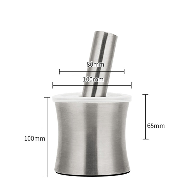 Kitchen 304 Stainless Steel Garlic Masher Spice Bean Nut Grinder, Specification: Waist Shape