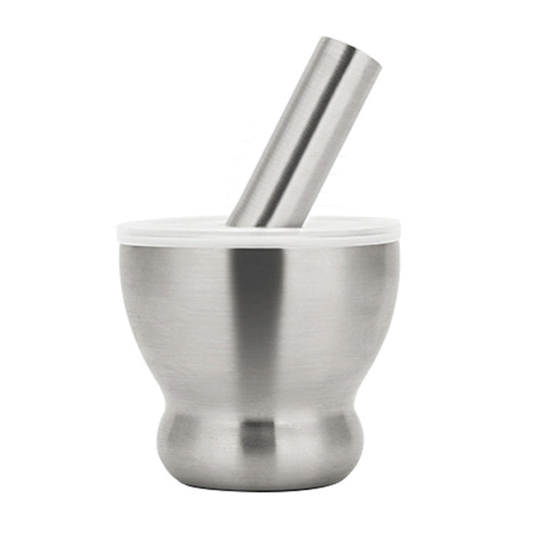 Kitchen 304 Stainless Steel Garlic Masher Spice Bean Nut Grinder, Specification: Big Bowl Shape