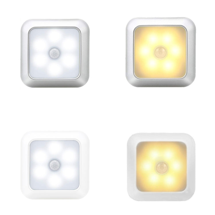 1143 Human Body Sensation Night Light Smart Home Sensing Lights, Light color: White Shell White Light