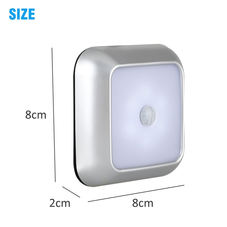 1143 Human Body Sensation Night Light Smart Home Sensing Lights, Light color: White Shell White Light