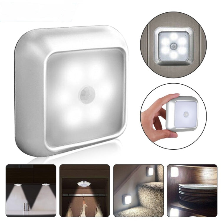 1143 Human Body Sensation Night Light Smart Home Sensing Lights, Light color: White Shell White Light