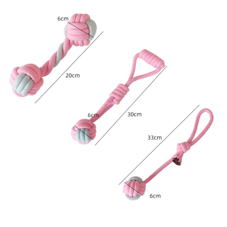 7 Corn Handle Stick Dog Molar Teeth Cleaning Toy Candy Color Woven Cotton Rope
