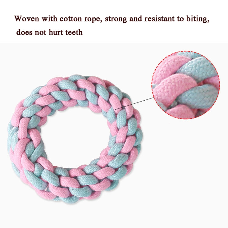 7 Corn Handle Stick Dog Molar Teeth Cleaning Toy Candy Color Woven Cotton Rope