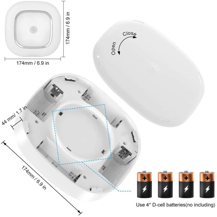 1145 Human Body Induction Ceiling Light Wireless Installation Battery Ceiling Lamp
