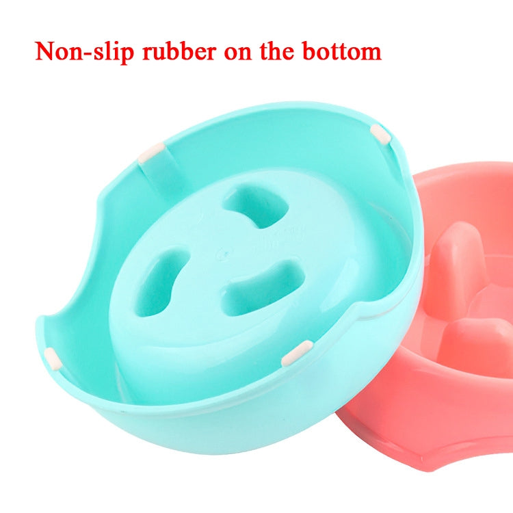 5 PCS Pet Bowl Cat Bowl Feeder Anti-Choking Slow Food Bowl Thickened Dog Bowl, Specification: L 21.5 x 22 x 7.5cm(Random Color)