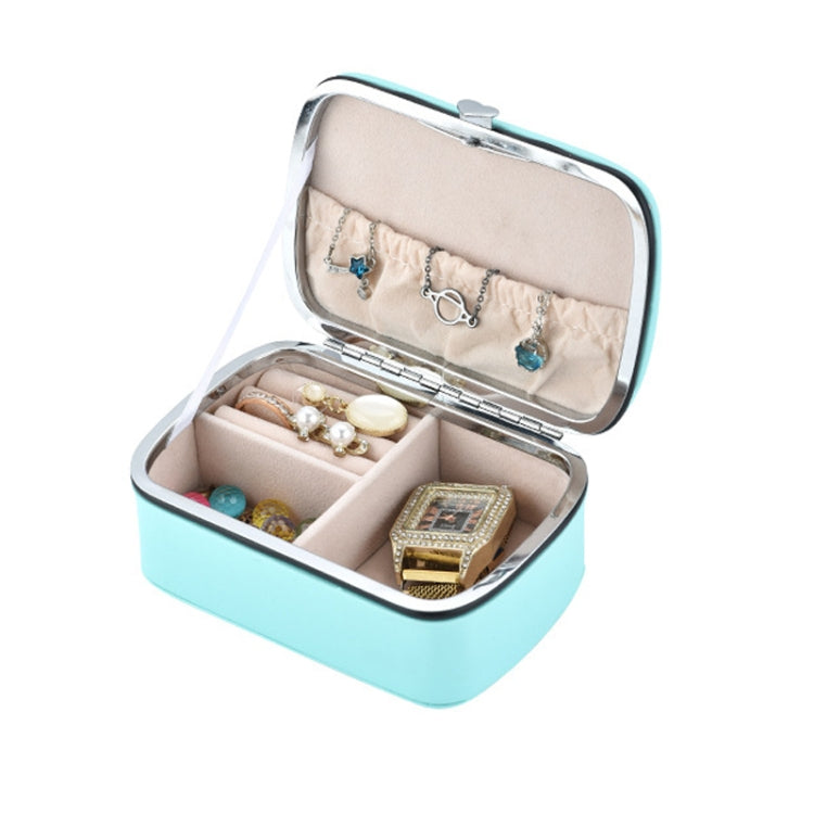 HN-002 Travel Mini Portable PU Ear Stud Jewelry Storage Box