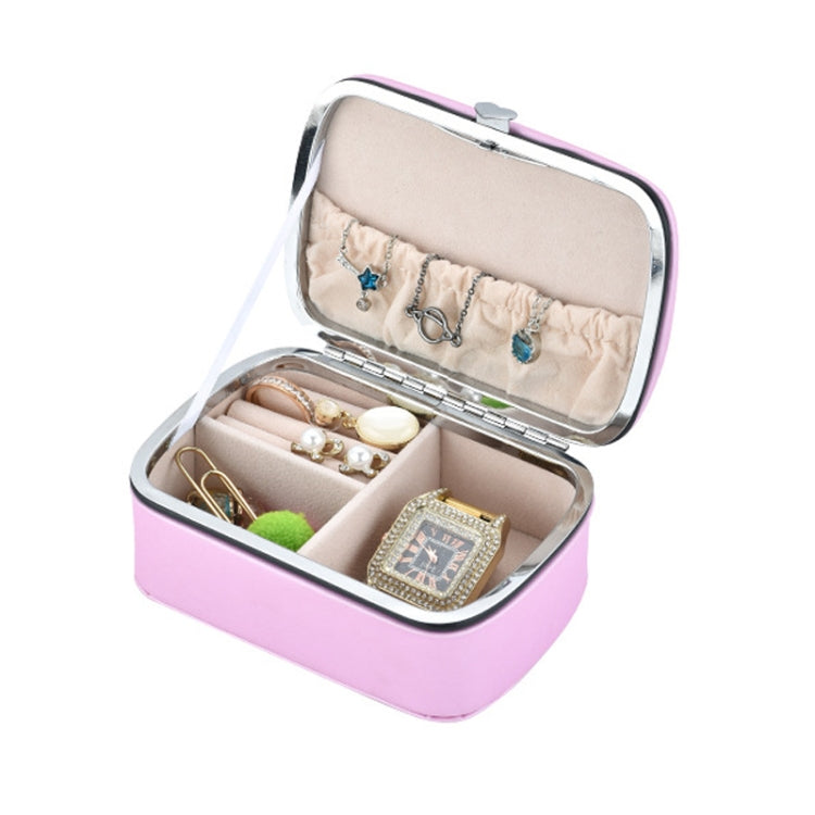 HN-002 Travel Mini Portable PU Ear Stud Jewelry Storage Box