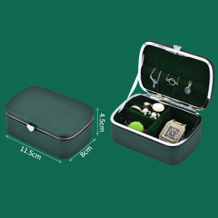 HN-002 Travel Mini Portable PU Ear Stud Jewelry Storage Box