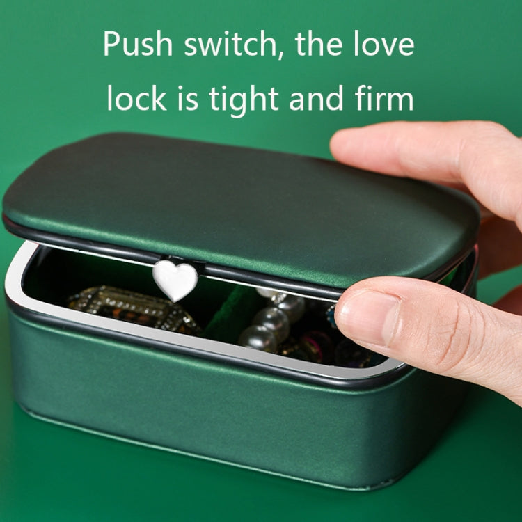 HN-002 Travel Mini Portable PU Ear Stud Jewelry Storage Box