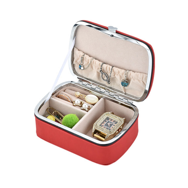 HN-001 PU Portable Ring Earring Necklace Jewelry Storage Box