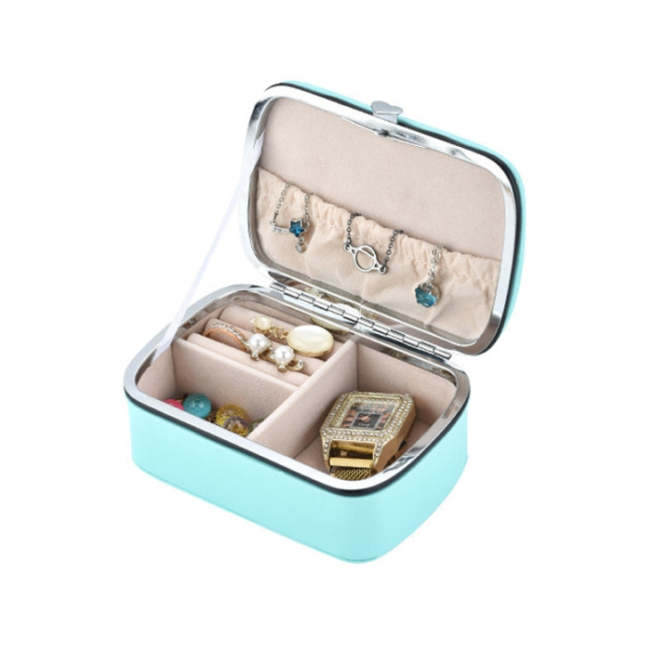 HN-001 PU Portable Ring Earring Necklace Jewelry Storage Box
