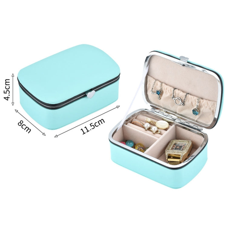 HN-001 PU Portable Ring Earring Necklace Jewelry Storage Box