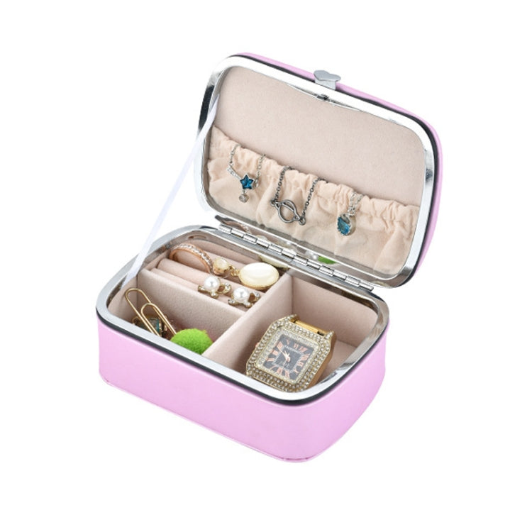 HN-001 PU Portable Ring Earring Necklace Jewelry Storage Box
