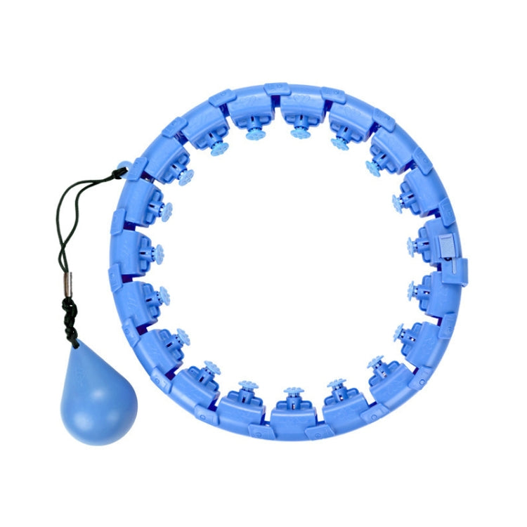 Weighted Fitness Hoop Lose Weight Weighted Hoop, Diameter: Peacock Blue 18  Knots