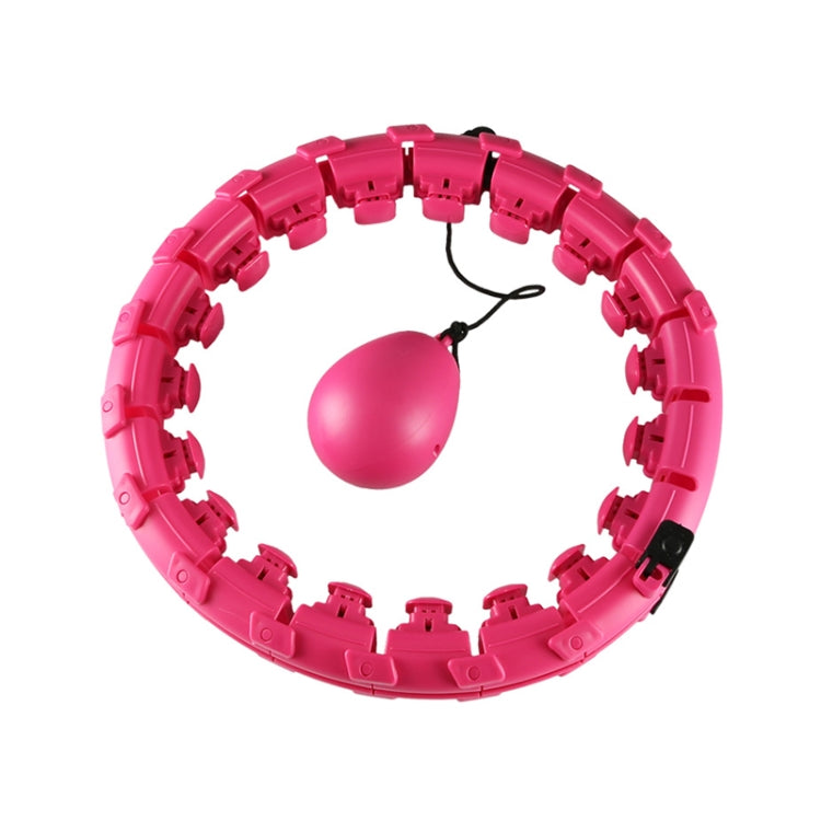 Weighted Fitness Hoop Lose Weight Weighted Hoop, Diameter: Cherry Pink 24 Knots