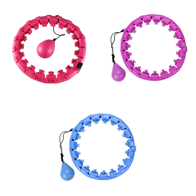 Weighted Fitness Hoop Lose Weight Weighted Hoop, Diameter: Cherry Pink 24 Knots