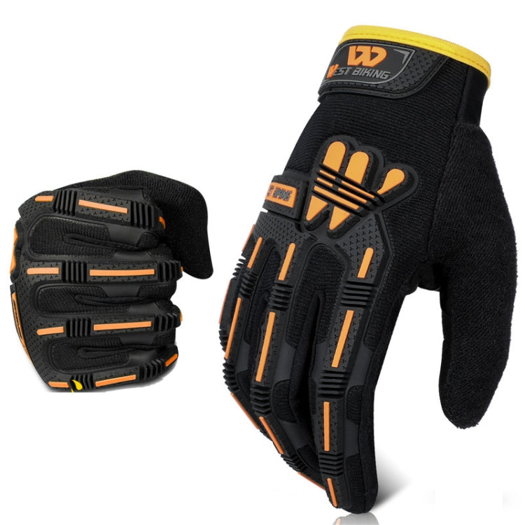 WEST BIKING YP0211208 Riding Gloves Motorcycle Bike Long Finger Non-Slip Touch Screen Gloves, Size: M