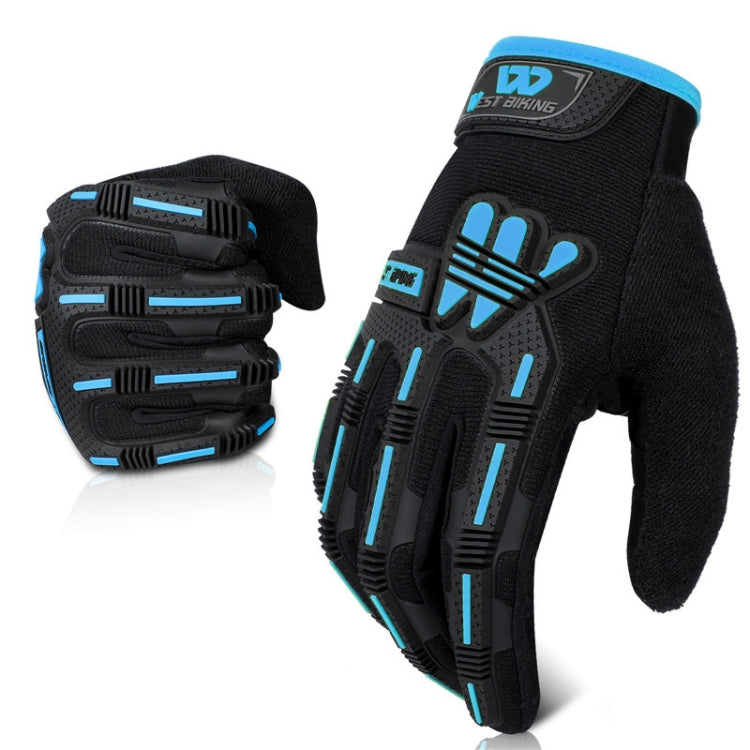 WEST BIKING YP0211208 Riding Gloves Motorcycle Bike Long Finger Non-Slip Touch Screen Gloves, Size: L