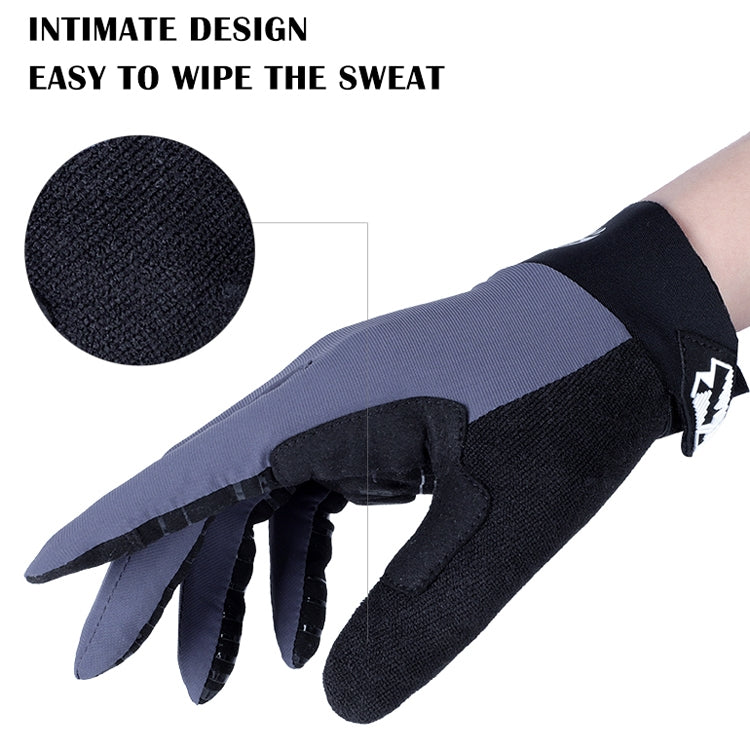 WEST BIKING YP0211214 Long Finger Shock Absorption Non-Slip Touch Screen Gloves Cycling Sports Gloves, Size: XL