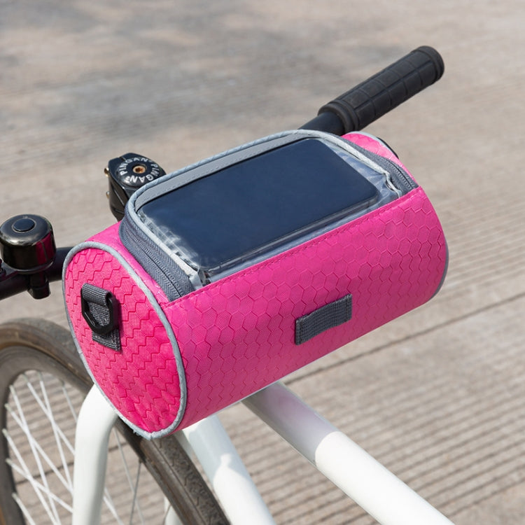 Outdoor Sports Bicycle Bag Front Beam Bag Bicycle Head Bag Large Capacity Touch Screen Waterproof Cylindrical Riding Bag, Size: 22cm x 12.5cm