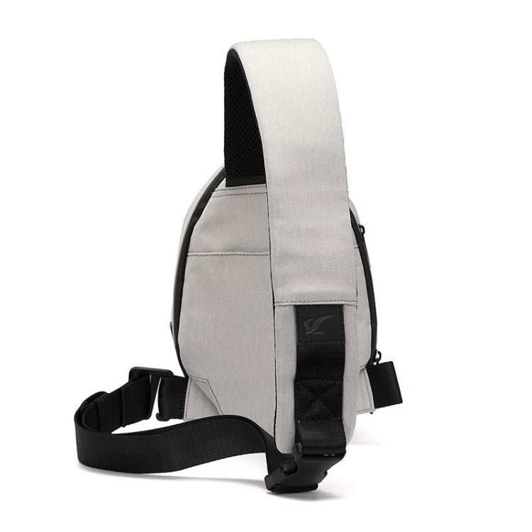 FLYING TERN Polyhedron Cool Hard Shell Chest Bag Waterproof Motorcycle Messenger Bag Couple Bag with External USB Port