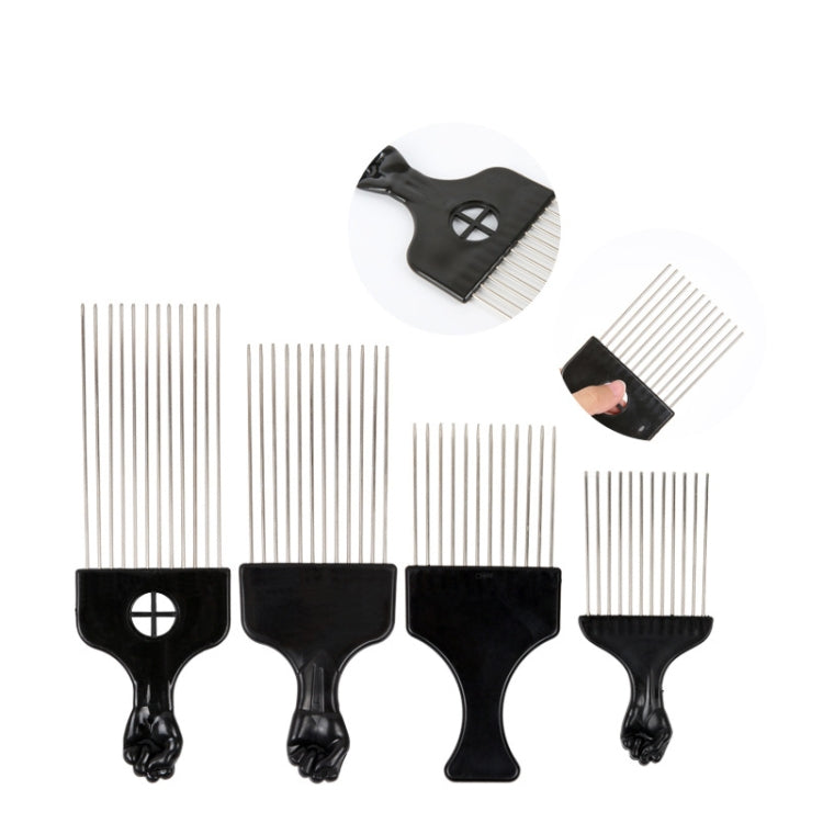 3 PCS Hairdressing Steel Needle Oil Hair Comb Plastic Haircut Pointed Tail Comb, Color Classification: P2020