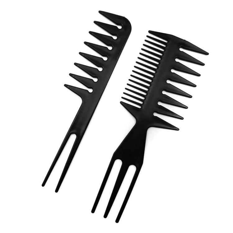 3 Sets Hairdressing Plastic Flat Comb