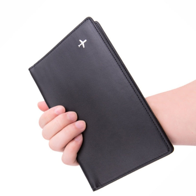 PU Leather Multi-Function Document Holder Travel Portable Passport Bag