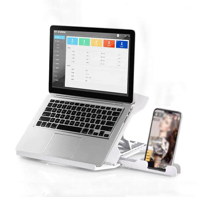N31 Portable Laptop Bracket Liftable Computer Support Base, Colour: White (Standard Edition)