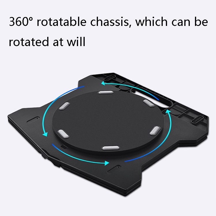 N31 Portable Laptop Bracket Liftable Computer Support Base, Colour: Black (Upgrade Version)