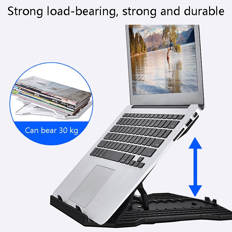N31 Portable Laptop Bracket Liftable Computer Support Base, Colour: White (Upgrade Version)