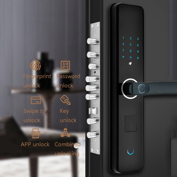 Z-821 Semi-Automatic Fingerprint Lock Home Fingerprint Password Lock(Black)