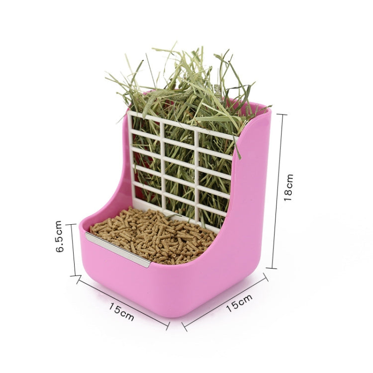 2 In 1 Rabbit Food Basin Frame Fixed Guinea Pig Food Box