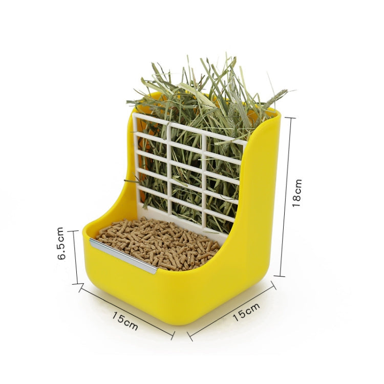 2 In 1 Rabbit Food Basin Frame Fixed Guinea Pig Food Box