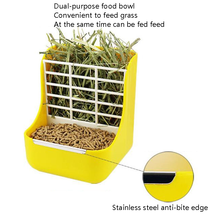 2 In 1 Rabbit Food Basin Frame Fixed Guinea Pig Food Box