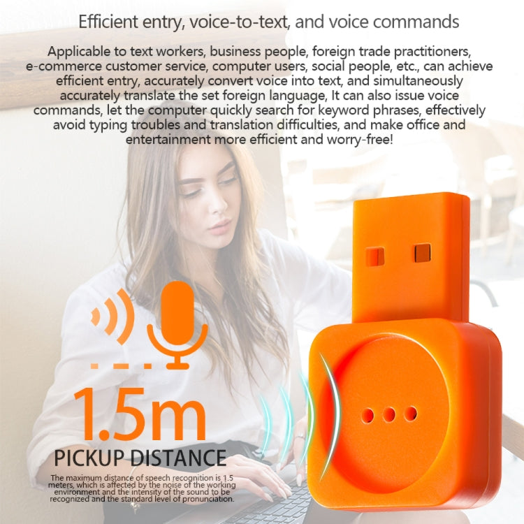 MI-021 AI Smart Voice Microphone USB Mini Microphone With Voice Control/Input/Translation/Search Function