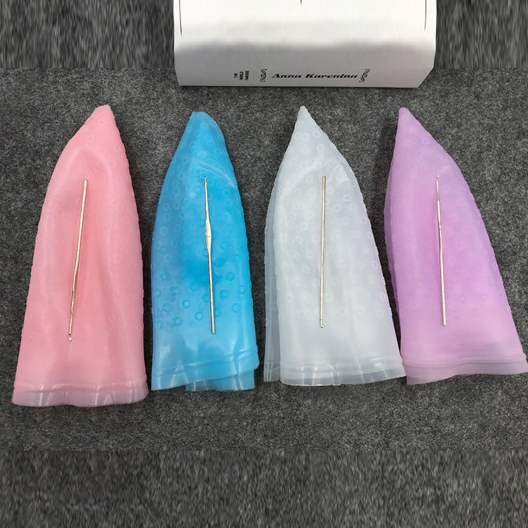 Highlighting Cap With Highlighting Needle Durable Silicone Hair Dyeing Tool, Color Random Delivery