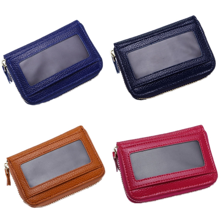 Business Multi-Position Zipper Organ Card Holder