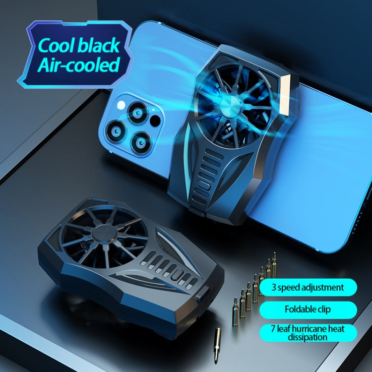 Mobile Phone Radiator Game Chase Drama Cooling Radiator, Style: GT05 Wind Cool (Black)
