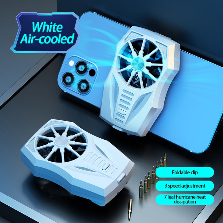 Mobile Phone Radiator Game Chase Drama Cooling Radiator, Style: GT05 Wind Cool (White)