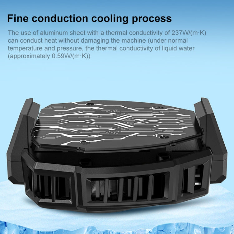 MEMO DL05 Semiconductor Cooling Mobile Phone Radiator with Colorful Lights