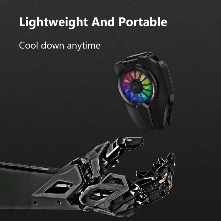 MEMO DL06 Semiconductor Cooling Mobile Phone Radiator with Colorful Lights