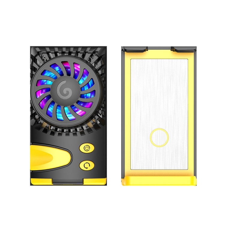 JS37 Three-speed Adjustable Temperature Intelligent Induction Semiconductor Cooling Mobile Phone Radiator(Yellow)