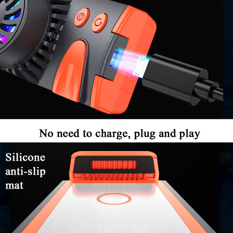 JS37 Three-speed Adjustable Temperature Intelligent Induction Semiconductor Cooling Mobile Phone Radiator(Yellow)