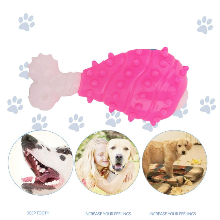 2 PCS BG-W167 Pet Grinning And Chewing Interactive Chicken Leg Toys
