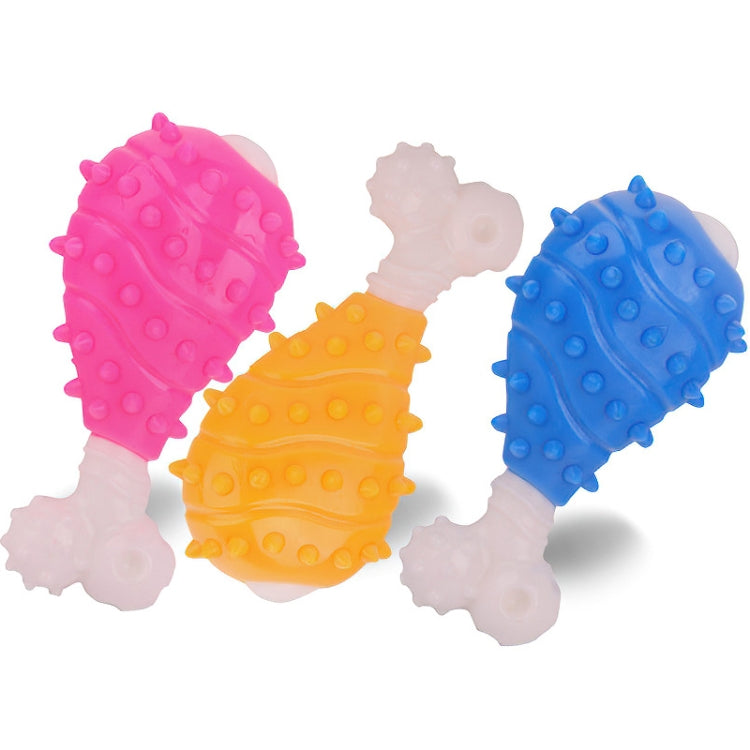 2 PCS BG-W167 Pet Grinning And Chewing Interactive Chicken Leg Toys
