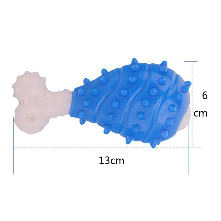 2 PCS BG-W167 Pet Grinning And Chewing Interactive Chicken Leg Toys