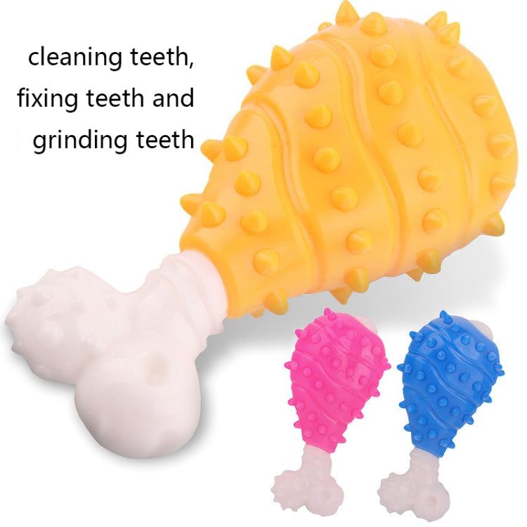 2 PCS BG-W167 Pet Grinning And Chewing Interactive Chicken Leg Toys